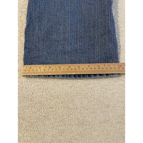 Vintage Levi Signature Women's Jeans Bootcut Flared Blue Denim Size 16 Low Rise - Picture 7 of 9